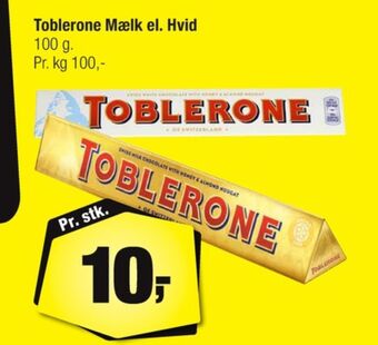 Calle Toblerone chokolade white tilbud