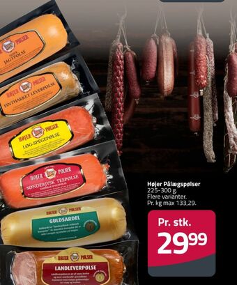 Fleggaard Højer pølser jagtpølse tilbud