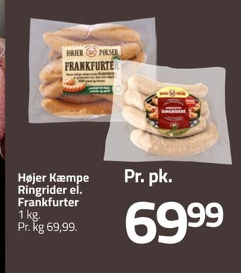 Fleggaard Højer pølser frankfurter tilbud