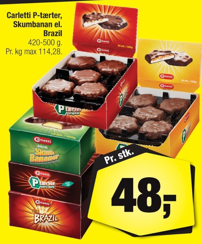 Calle P-tærter skum extra dark tilbud