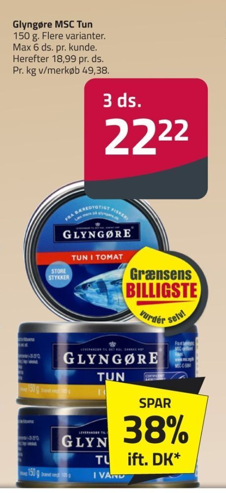 Fleggaard Glyngøre tun tilbud