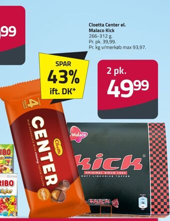 Center chokoladeruller