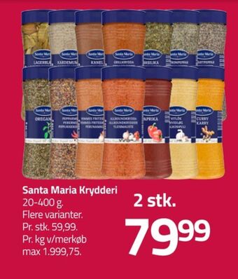 Santa maria krydderier