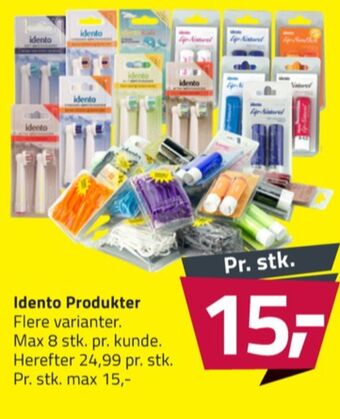 Idento børstehoveder