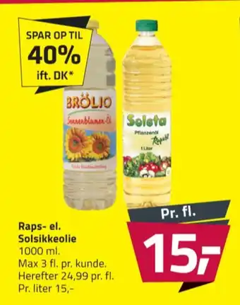 Brölio solsikkeolie