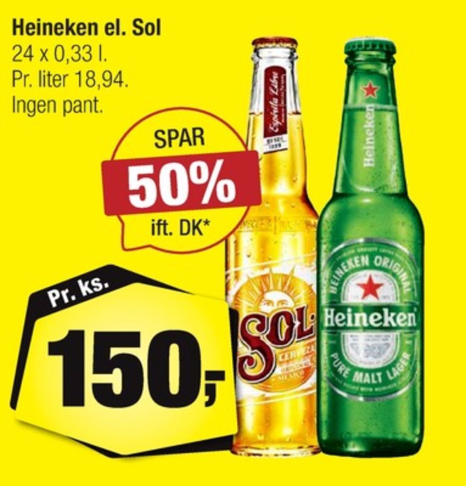 Calle Sol specialøl tilbud