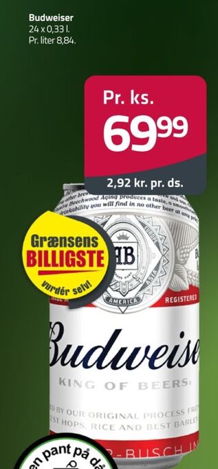 Budweiser specialøl