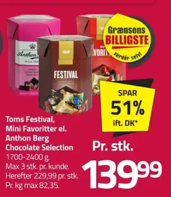 Festival dessertchokolade