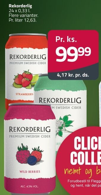 Fleggaard Rekorderlig cider tilbud