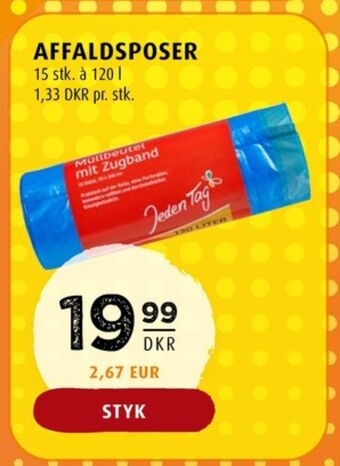 Jeden tag affaldsposer