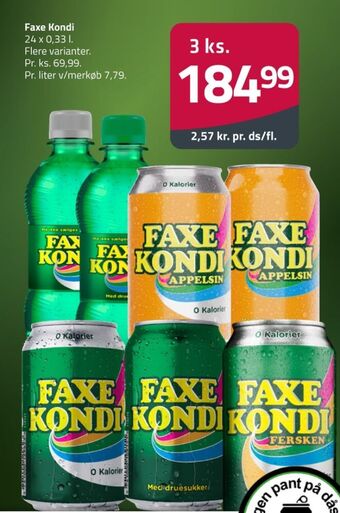 Fleggaard Faxe kondi sportssodavand tilbud