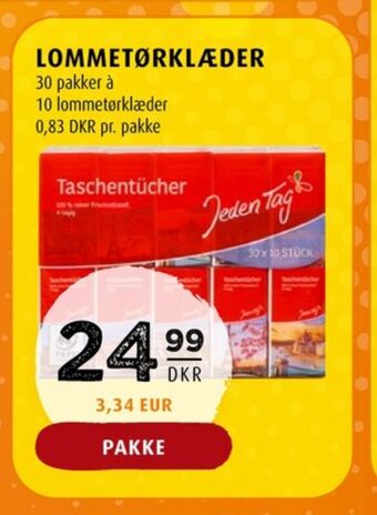 Jeden tag lommetørklæder