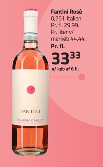 Fleggaard Ukendt italiensk rosévin tilbud