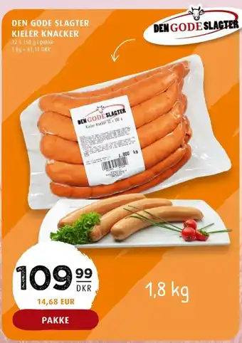 Scandinavian Park Den gode slagter pølser tilbud