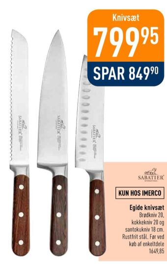 Sabatier knivsæt
