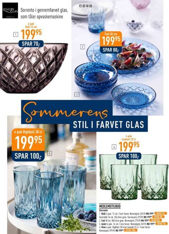 Imerco Lyngby glas skål tilbud