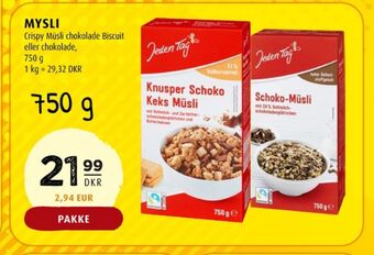 Scandinavian Park Jeden tag müsli tilbud
