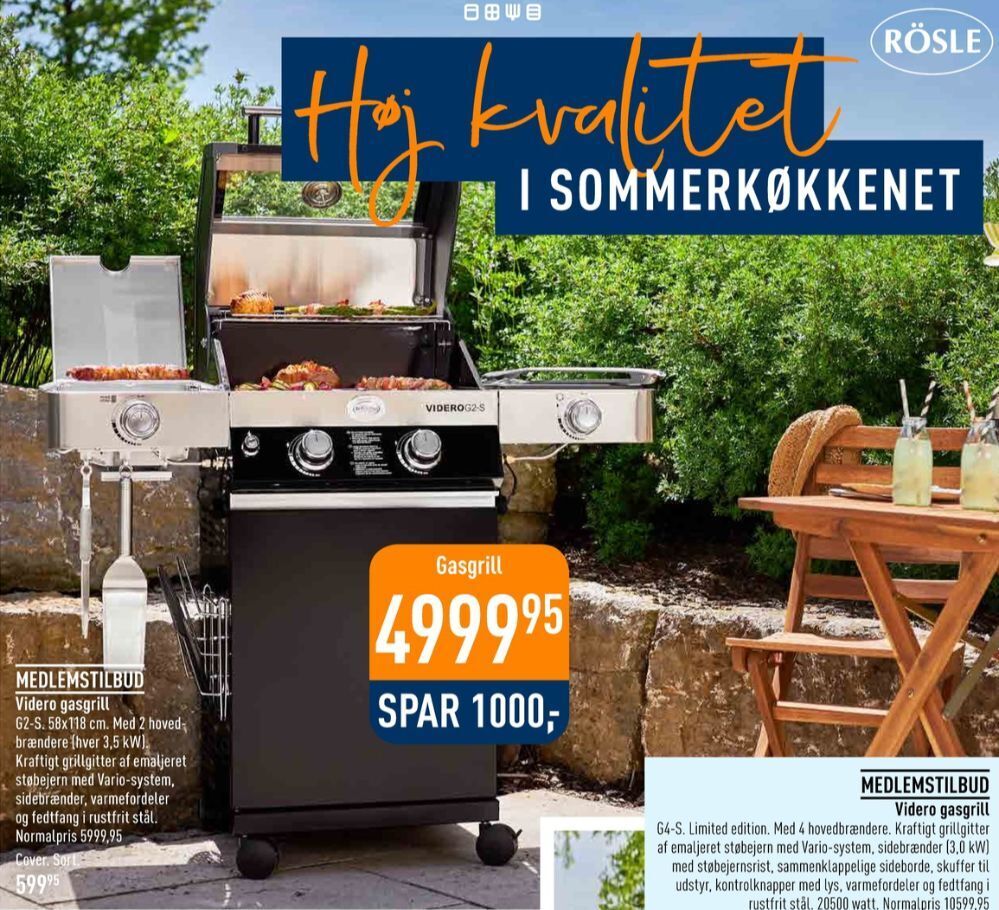 Imerco Rösle gasgrill tilbud