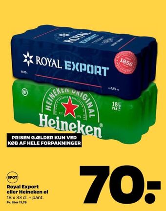 Netto Export øl tilbud