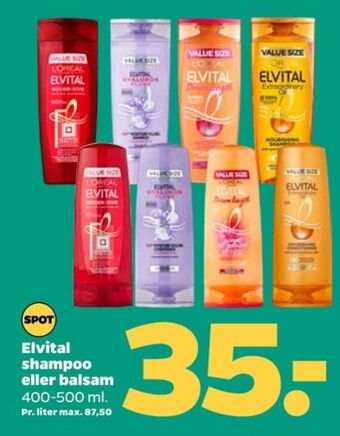 Netto Elvital shampoo tilbud