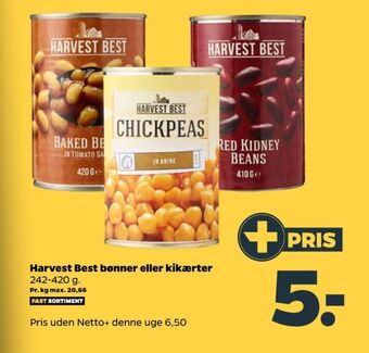 Netto Harvest best bønner tilbud
