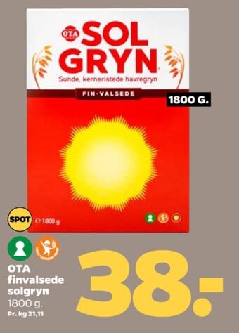 Netto Ota sol gryn havregryn tilbud