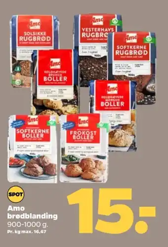 Amo frokostboller koldhævet melblanding