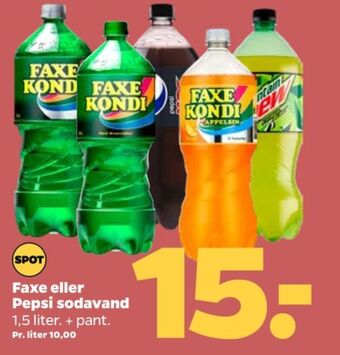 Netto Faxe kondi sportssodavand tilbud