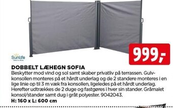 jem & fix DOBBELT LÆHEGN SOFIA tilbud