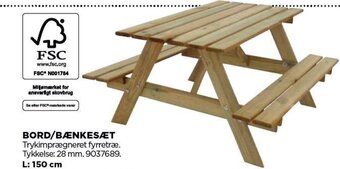 BORD/BÆNKESÆT