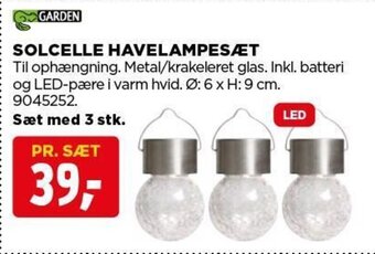jem & fix SOLCELLE HAVELAMPESÆT tilbud