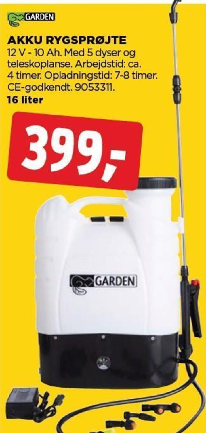 jem & fix AKKU RYGSPRØJTE tilbud