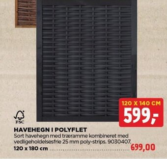 jem & fix HAVEHEGN I POLYFLET tilbud
