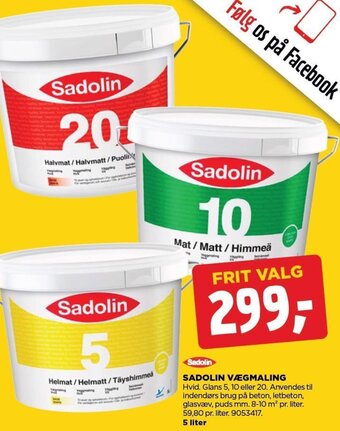jem & fix SADOLIN VÆGMALING tilbud