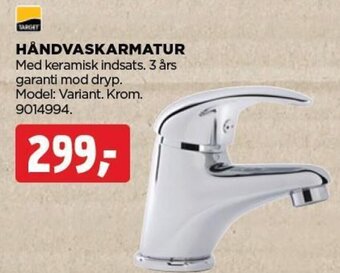 HÅNDVASKARMATUR