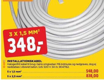 jem & fix INSTALLATIONSKABEL tilbud