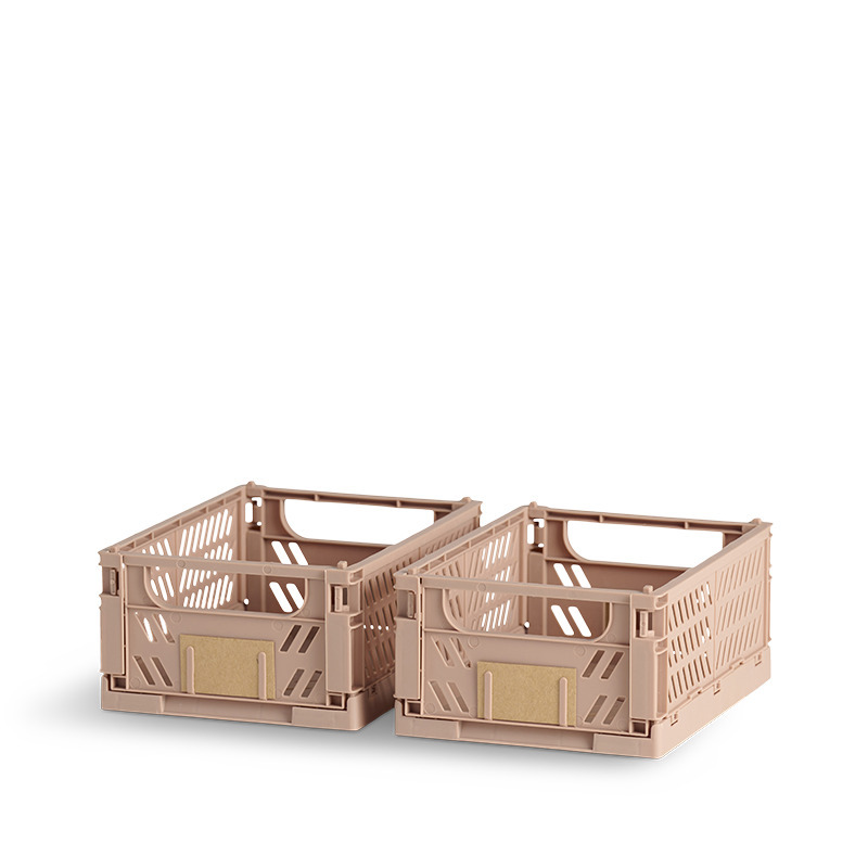 Kop & Kande Stabelbar foldekasse sand 2 stk. 17 x 12.5 x 7 cm tilbud