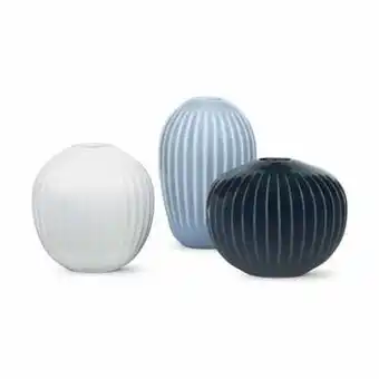 Imerco Kähler hammershøi vase - 3 stk. - porcelæn - lyseblå tilbud