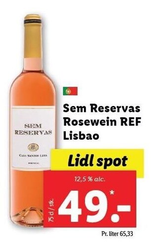 Lidl Sem reservas rosewein ref lisbao tilbud
