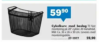 Biltema Cykelkurv med beslag tilbud