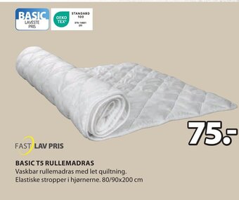 JYSK BASIC T5 RULLEMADRA tilbud
