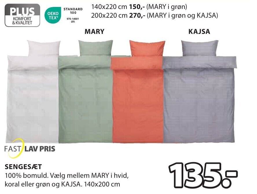 JYSK SENGESÆT tilbud