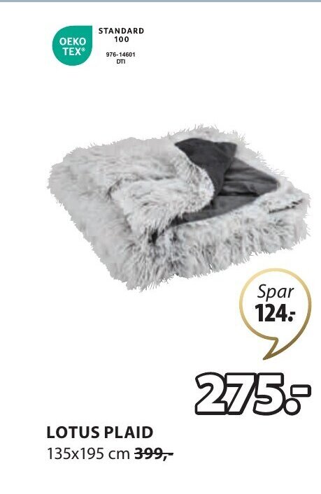JYSK LOTUS PLAID tilbud