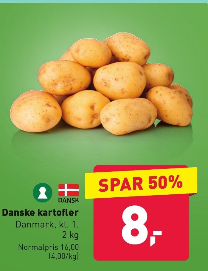 ALDI Danske kartofler tilbud