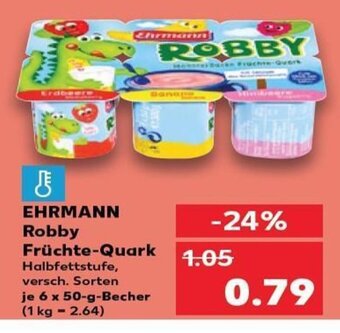 Kaufland EHRMANN Robby Früchte-Quark tilbud