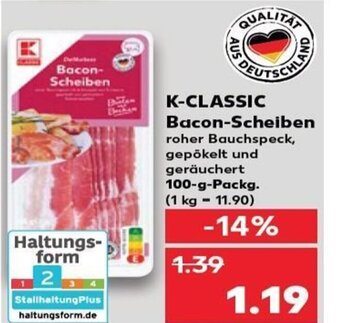 Kaufland K-CLASSIC Bacon-Scheiben tilbud