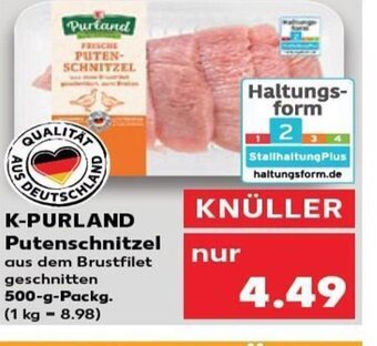 Kaufland K-PURLAND Putenschnitzel tilbud