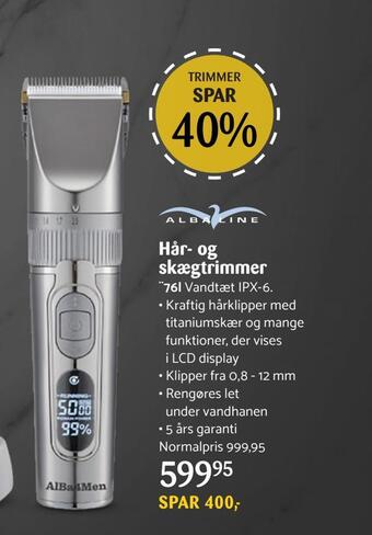 Hår- og skægtrimmer