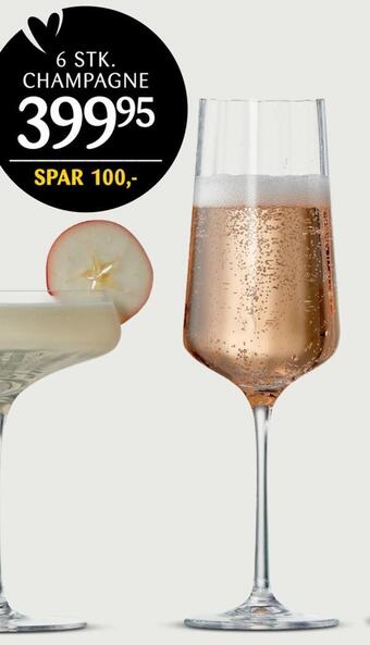 6 stk. champagne