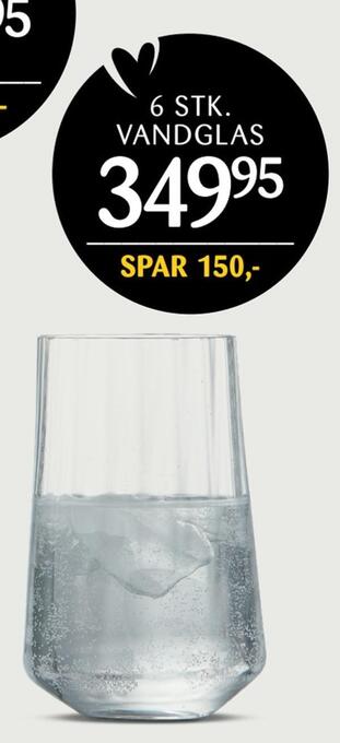 Kop & Kande 6 stk. vandglas tilbud
